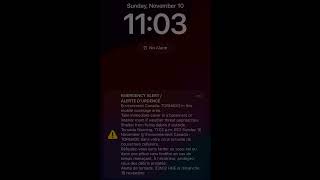 Amber Alert for Tornado in GTA amberalert tornado tornadowarning brampton gta windseeker wind [upl. by Marijn673]