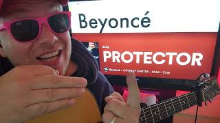 PROTECTOR  Beyonce Guitar Tutorial Beginner Lesson [upl. by Lirpa787]