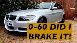 BMW e91 330d stage 1 remap DPF EGR swirl flap deleteis it worth it amp how fast 060 [upl. by Ttehc]