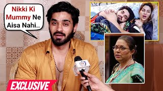 Arbaz Patel Shocking Reaction On Nikki Tamboli Mother Engagement Video Bigg Boss 18  EXCLUSIVE [upl. by Siuqram]