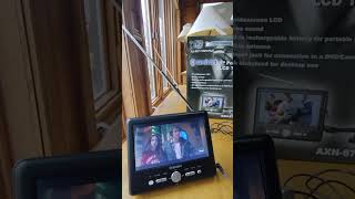 Axion 8701 7 inch portable TV review  Free broadcast television Get unplugged [upl. by Kylstra]