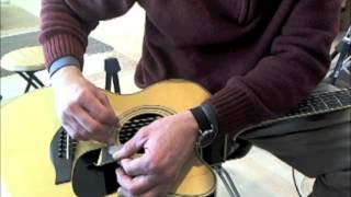 Shaping acrylic nails for finger style guitar playing [upl. by Aneek535]