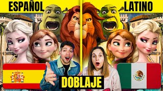 🇪🇸 ESPAÑOLES REACCIONAN a DOBLAJE LATINO VS ESPAÑOL Y LLORAN DE LA RISA 😂🇲🇽 PELICULAS DE DISNEY [upl. by Nirred]