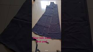 ✂️Gher bali kurti ki cutting ✂️ shortsvideo shortsviral [upl. by Worden582]