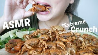 ASMR  Soft Shell Crabs Extreme Crunch NoTalking Eating Sounds NE Lets Eat [upl. by Nonnahsed]