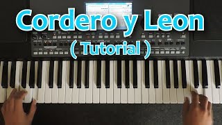 CORDERO Y LEÓN TUTORIAL PIANO 🎹 [upl. by Naellij]