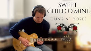 SWEET CHILD O MINE SOLO WITH TAB WITH AUTO WAH [upl. by Eldrida]