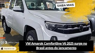 🟢VW Amarok Comfortline V6 2025 surge no Brasil antes do lançamento [upl. by Mchale]