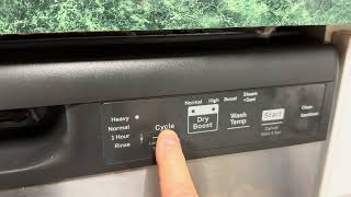 How to start a GE dishwasher Model number GDF535PSR3SS [upl. by Power582]