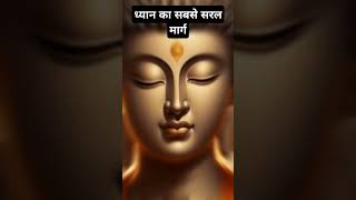 ध्यान का सबसे सरल मार्ग । The Simplest Ways To Meditate  Buddhist Story shorts motivation facts [upl. by Lydnek]