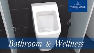 Urinal Animation  Architectura Collection  Villeroy amp Boch [upl. by Nellad239]