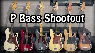 P bass Shootout  Sound Comparison  Blind Test [upl. by Derraj304]