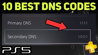 PS5 THE 10 BEST DNS CODES EASY [upl. by Banquer212]