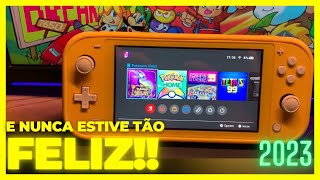 Comprei um Nintendo Switch Lite em 2023 [upl. by Wootan]