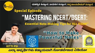 Make Notes Like a ProCRACK EXAM  Master the Art of NCERTDSERT NoteMakingquotUseful for All exam [upl. by Kirk930]