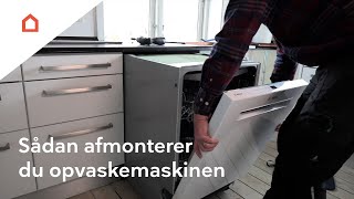 Afmontering af opvaskemaskinen [upl. by Melva]