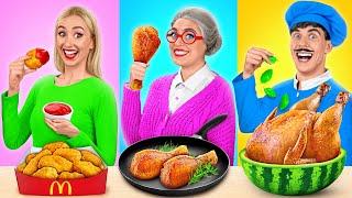 Défi De Cuisine Moi vs GrandMère  Trucs et Astuces de Cuisine par Mega DO Challenge [upl. by Elocan]