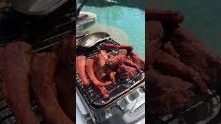 Modified Weber Go Anywhere Charcoal Smoked Pork Ribs webergrills outdoorgrill bbq ribs [upl. by Nahraf93]