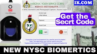 NYSC New Biometric  How to Capture Fingerprint and Passport for NYSC  Free NYSC Secret Code [upl. by Ellenoj337]