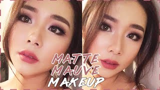 MATTE MAUVE MAKE UP  MONGABONG [upl. by Roseanne]