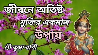 জীবনে অতিষ্ট মুক্তির একমাত্র উপায়  শ্রীকৃষ্ণের বাণী  lord krishna quotes  bangla Motivation [upl. by Ettedualc422]