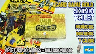 SKIBIDI TOILET CARDS GOLD 2023 APERTURA 20 SOBRES  CARDS  MUÑECOS de Woow Stickers [upl. by Reichert]