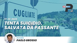 TGPrealpinait 17122023  Tenta suicidio salvata da passante [upl. by Edlyn]