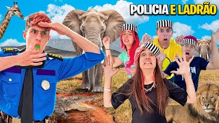 JOGAMOS POLÍCIA E LADRÃO NO ZOOLÓGICO deu ruim [upl. by Leirum939]