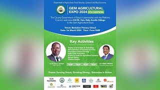 LIVE Gem Agricultural Expo 2024 5th Edition Siaya County [upl. by Narcissus]