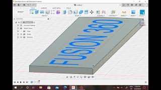 How to Make a Nameplate in Fusion 360 Tutorial [upl. by Lraep429]