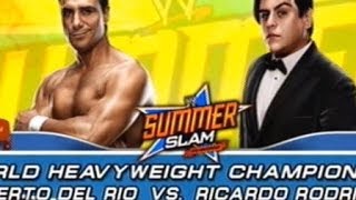 WWE 2K14  Ricardo Rodriguez vs Alberto Del Rio World Heavyweight Championship [upl. by Lecirg708]