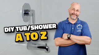 DIY How to Renovate the Tub  Shower from A to Z [upl. by Georgiana]