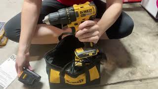 Review of the DEWALT 20V Max Cordless Drill  Driver Kit Compact 12Inch DCD771C2 Dewalt Yellow [upl. by Neelyar556]