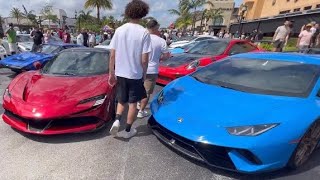 INSANE HURACAN PERFORMANTE POV  CAR SHOW RALLY [upl. by Yrakaz]