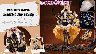 Doki Doki SR Navia Genshin Impact Cosplay Review  TryOn [upl. by Idnym532]