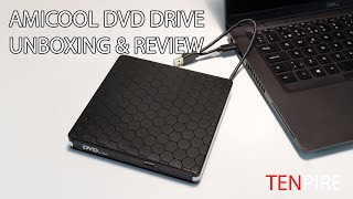 Amicool External DVD Drive  Unboxing amp Review [upl. by Dulcine360]