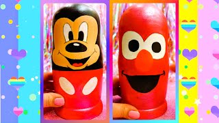 ASMR Disney Nesting Dolls Satisfying Unboxing ❤️asmr disney mickey viral اكسبلور fyp العاب [upl. by Riay]