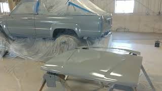 Toyota TDI 4Runner body swap part 8 epoxy primer sprayed [upl. by Aggi]