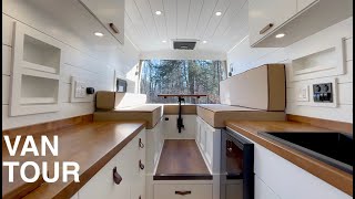 Van Tour  Contemporary Build Fully Loaded  XL Bathroom [upl. by Notsag308]