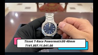 Tissot T Race Powermatic80 40mm T141 807 11 041 00 [upl. by Esydnac78]