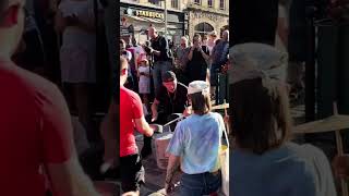 Amazing Bucket Boy in Edinburgh drums drummer percussion music edinburgh streetdrummer [upl. by Skerl]