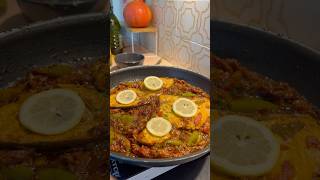 How My Mom Makes Moroccan Fish Tajine In A Pan shorts طاجين [upl. by Annabelle]