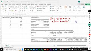 Regression Analysis using Excel [upl. by Cila]