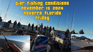 Navarre Beach Pier Fishing Conditions for November 15 2024 Friday Know Before you go [upl. by Osman]