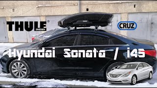 Installation Roof rack Hyundai Sonatai45 Thule Motion XT M [upl. by Andria518]