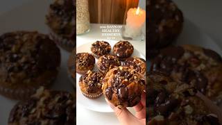 100 Days of Healthy Desserts  day 90 Banana Muffins🤩 healthyrecipes healthydessert glutenfree [upl. by Almeria284]