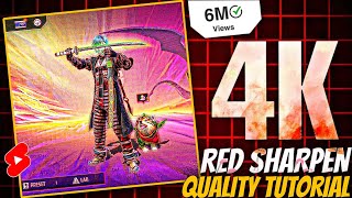 RED SHARPEN VIDEO QUALITY TUTORIAL  ANDROID amp PC  ADOBE AFTER EFFECTS amp CAPCUT [upl. by Alonso688]