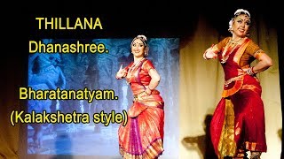 THILLANA DhanashreeBharatanatyam Kalakshetra style [upl. by Bergwall]