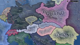 When Czechoslovakia is dismantled before WW2  Hoi4 Timelapse [upl. by Lehman]