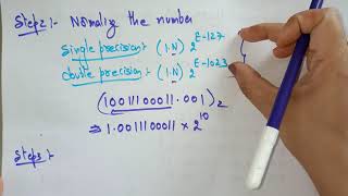 Floating point representation  Example1  COA  Lec7  Bhanu Priya [upl. by Fernandez]